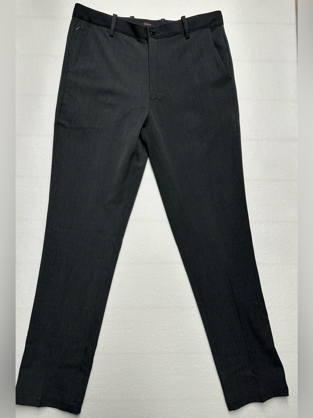 Quince Men’s 31x30 Charcoal Lightweight Stretch Trousers with  Elastic Waistband